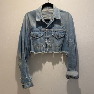 R13 Blue Denim Trucker Jacket